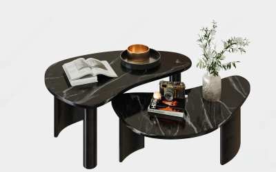 现代茶几3D模型下载